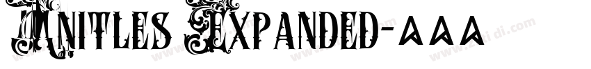 Anitles Expanded字体转换 Anitles Expanded字体转换